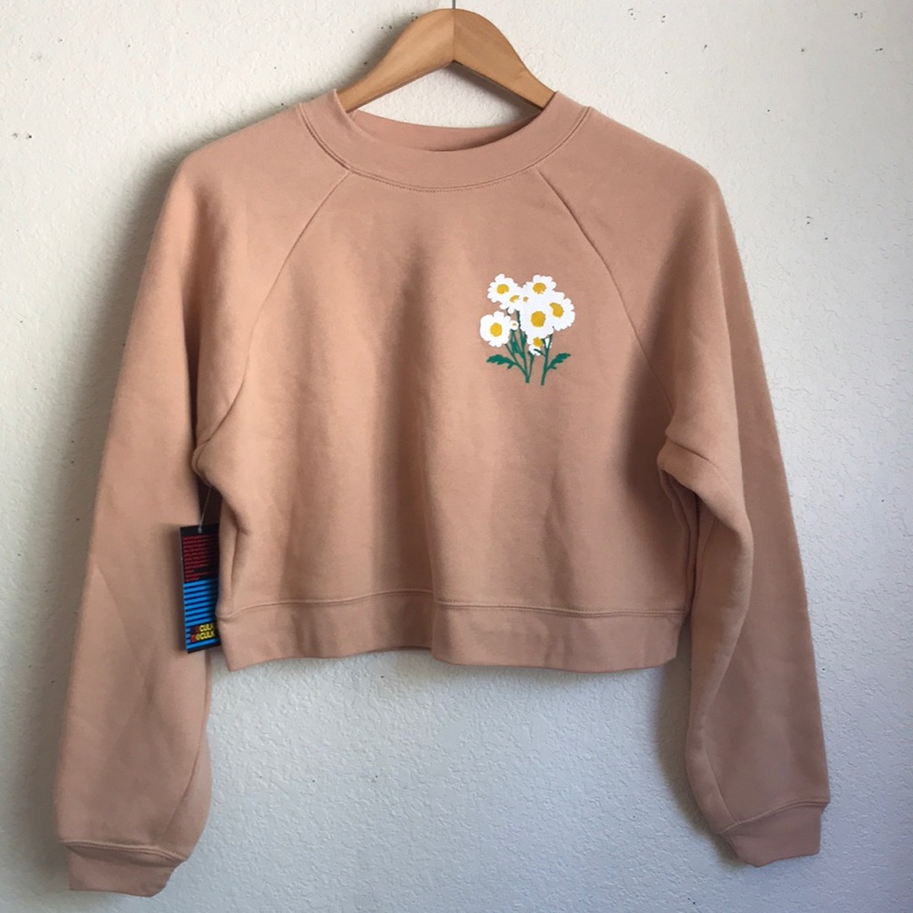 Culk daisy sweatshirt Jen Kindall collab San Francisco design NEW